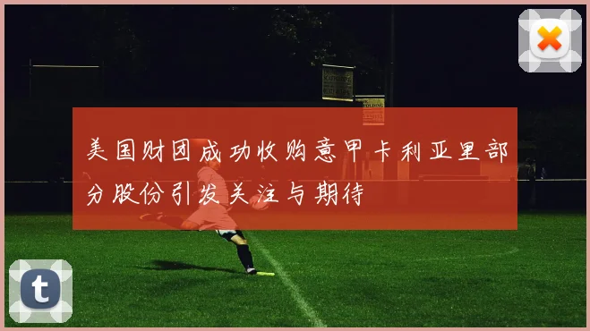 美国财团成功收购意甲卡利亚里部分股份引发关注与期待